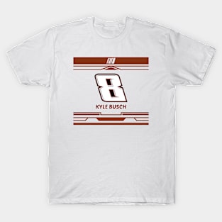 Kyle Busch brown #8 2024 NASCAR art design T-Shirt